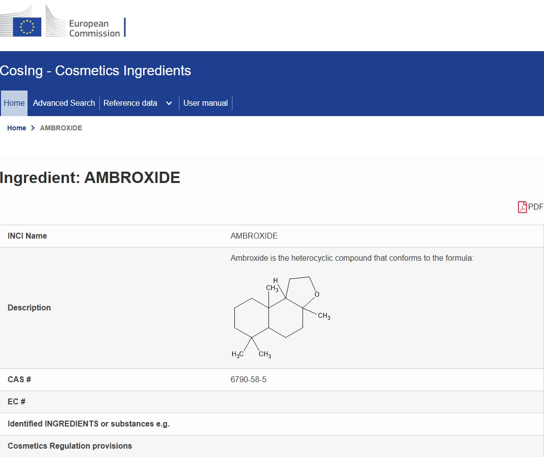 Ec-ambroxide